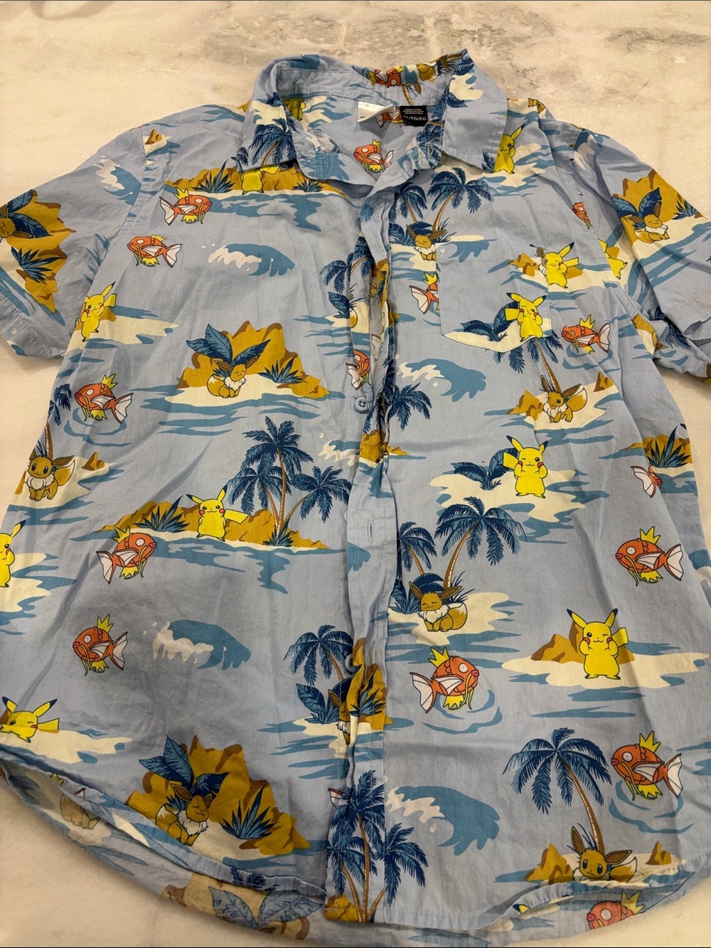 Boys Pokémon Xl button down